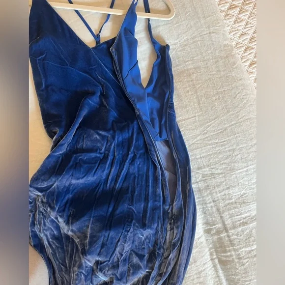 For Love & Lemons Nadine Velvet Maxi Dress LIKE NEW - Picture 9 of 14